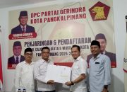 Maju Pilwako, dr. Hakim Resmi Daftarkan Diri ke DPC Gerindra Pangkalpinang