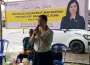 Sesilia Rizki Sosialisasikan Perda Bantuan Hukum bagi Masyarakat di Kampung Pasir Sungailiat