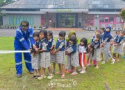 Edukasi Bahaya Api Sejak Dini, TK Kutilang 1 Gandeng Fire Fighter PT Timah