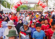 Semarak Pekan Sehat HUT ke-49 PT Timah di Belitung Timur, Ribuan Warga Ramaikan Jalan Sehat untuk Merah Putih