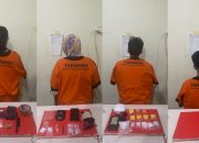 Empat Pengedar Narkoba Diringkus Satresnarkoba Polresta Pangkalpinang, Sabu dan Ekstasi Jadi Barang Bukti