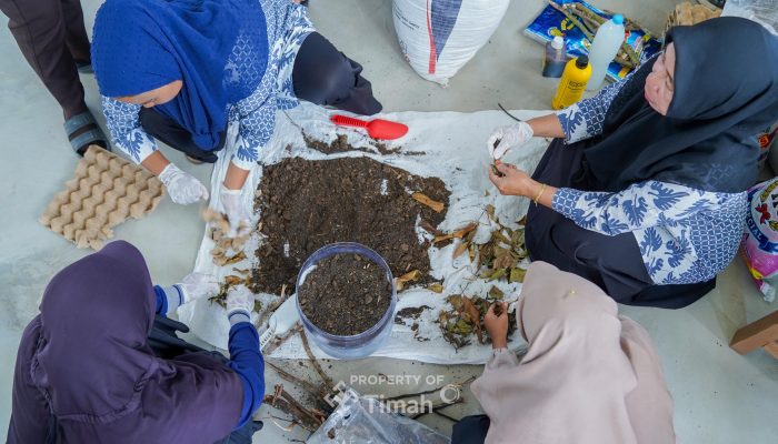 Ubah Sampah Jadi Manfaat, PT Timah Gelar Pelatihan Komposting di Sungailiat