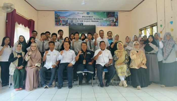 PT Timah Gelar Pelatihan Eco Print bagi Siswa SLB Negeri Mentok