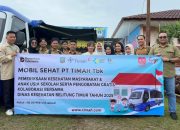 Kolaborasi dengan Dinas Kesehatan Kabupaten Belitung Timur, PT Timah Hadirkan Pelayanan Mobil Sehat di SMP Negeri 1 Simpang Pesak