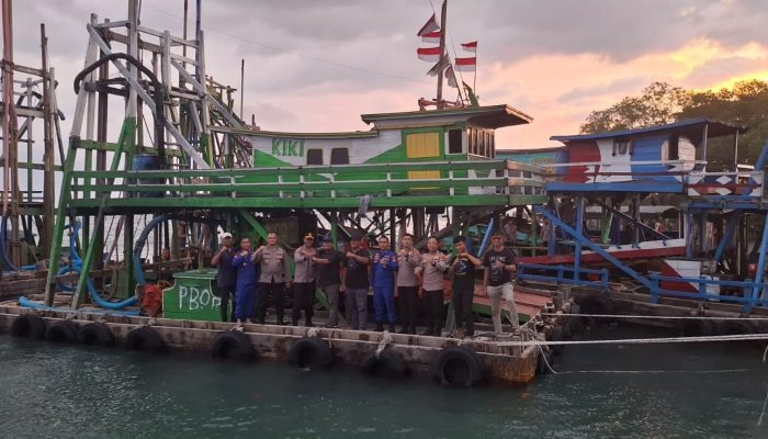 PT Timah dan Polres Bangka Barat Tertibkan Tambang Ilegal di Laut Cupat, Delapan PIP Tower Diamankan