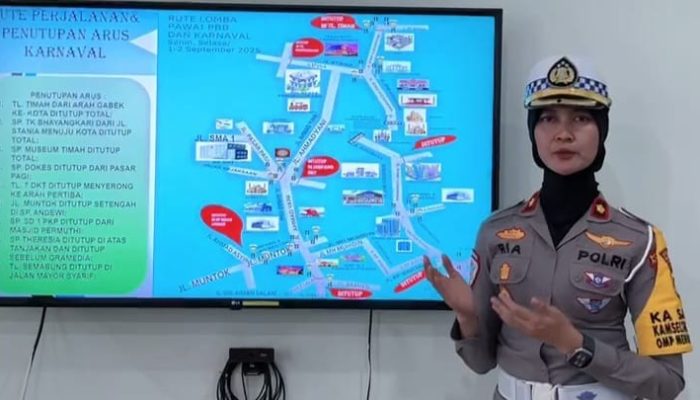 Satlantas Polresta Pangkalpinang Alihkan Arus Selama Pawai dan Karnaval 1–3 September