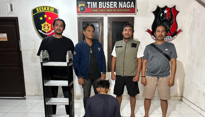 Buser Naga Polresta Pangkalpinang Ringkus Pencuri Tangga Lipat, Hasil Curian Dipakai Beli Narkoba dan Judol