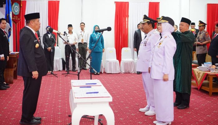 Prof Saparudin dan Dessy Ayutrisna Resmi Pimpin Pangkalpinang: Fokus 100 Hari Pertama pada UMKM, Kesehatan, dan Kebersihan Kota