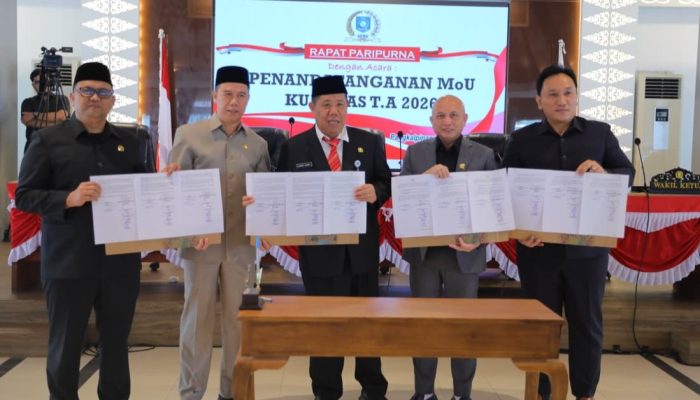 Gubernur dan DPRD Babel Tandatangani MoU KUA-PPAS 2026, Tegaskan Komitmen Sinergi untuk Kepentingan Masyarakat