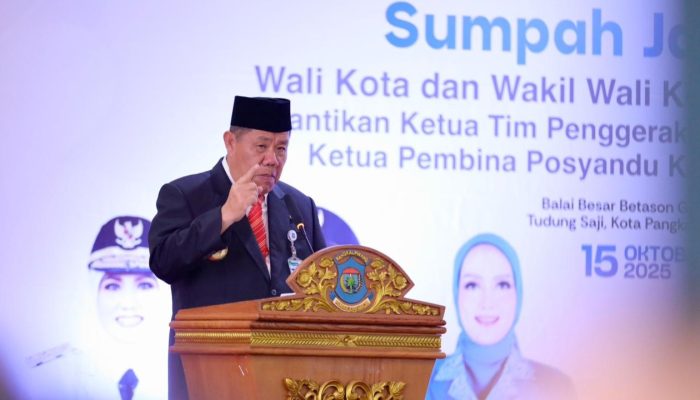 Gubernur Hidayat Arsani Lantik Wali Kota dan Wakil Wali Kota Pangkalpinang, Tekankan Kepemimpinan Berhati Nurani