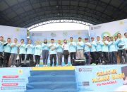 Gubernur Hidayat Arsani Lepas Ribuan Peserta Jalan Sehat HLN ke-80 PLN Babel