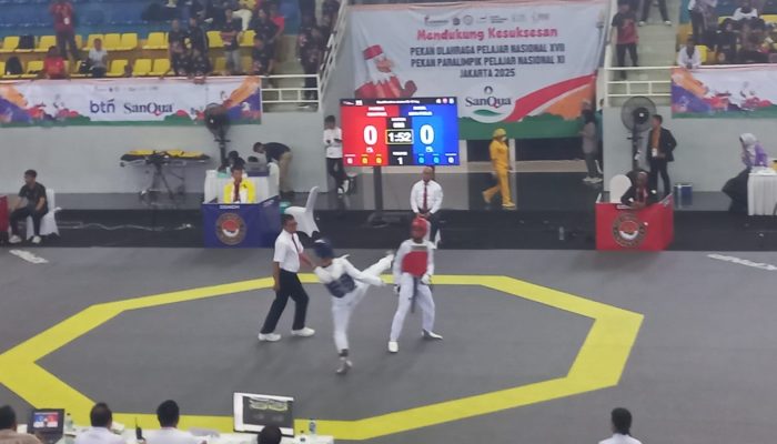 Atlet Taekwondo Babel Sumbang Medali Perunggu Kedua di POPNAS XVII Jakarta