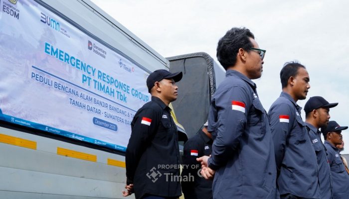 ERG PT TIMAH Tbk Rampungkan Aksi Tanggap Bencana di Sumatera, Tim Tetap Siaga