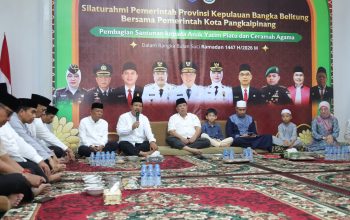 Safari Ramadan, Wako dan Wawako Pangkalpinang Buka Puasa Bersama Gubernur Babel dan Santuni Anak Panti