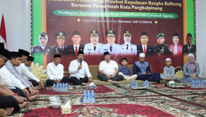 Safari Ramadan, Wako dan Wawako Pangkalpinang Buka Puasa Bersama Gubernur Babel dan Santuni Anak Panti