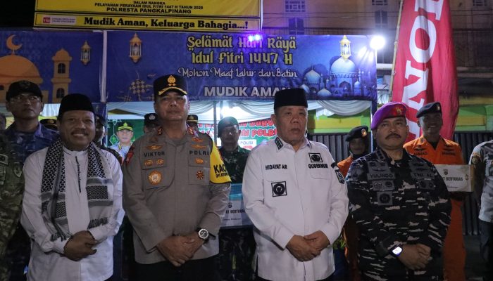 Gubernur Babel Bersama Forkopimda Tinjau Pos Pengamanan, Pastikan Lebaran Aman dan Kondusif