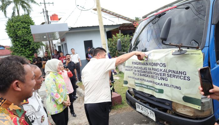 Gubernur Babel Resmikan Program Pupuk dan Bantuan Sumur Bor di Lapas Tuatunu