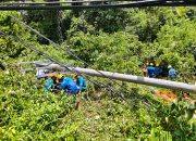 Cuaca Ekstrem Picu Tiang Listrik Roboh di Toboali, PLN Lakukan Pemulihan Cepat