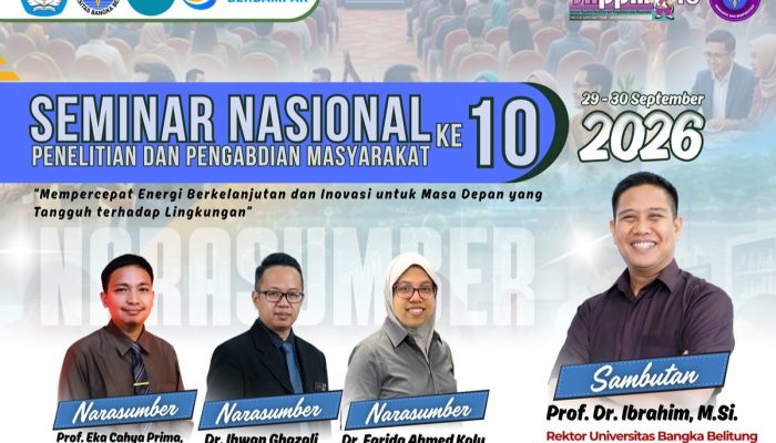 UBB Buka Call for Paper ICoGEE 2026, Dorong Inovasi Energi Berkelanjutan
