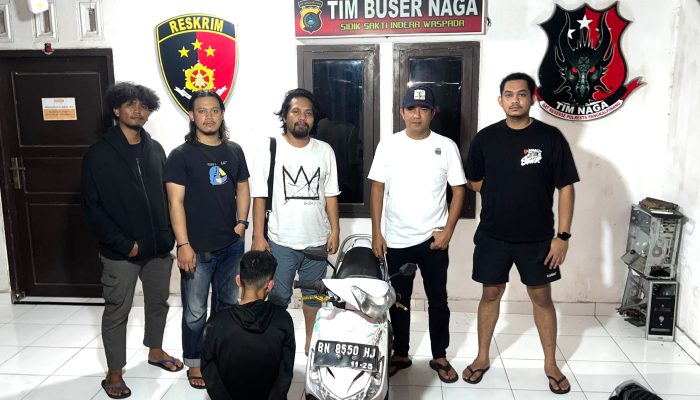 Adik Kandung Gasak Motor Kakak di Pangkalpinang, Pelaku Ditangkap Tim Buser Naga