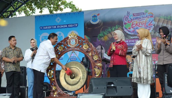 Festival Semarak Ekraf II Pangkalpinang 2026 Resmi Dibuka, Otak-otak Jadi Ikon
