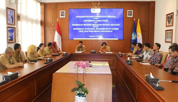 Pemprov Babel Gandeng UGM Perkuat SDM dan Hilirisasi Riset Daerah