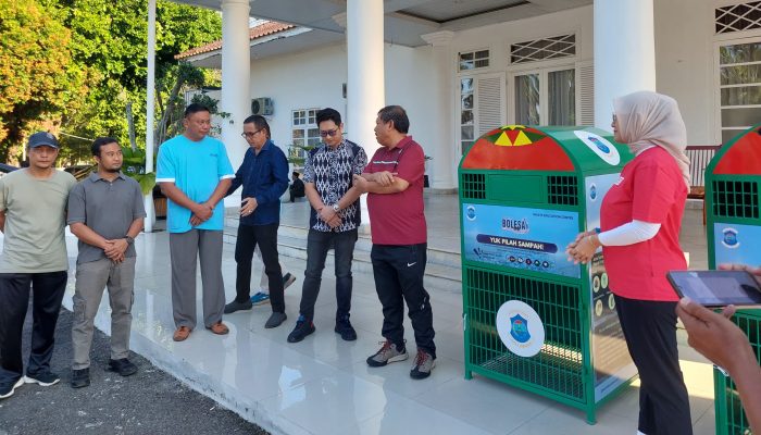 Pemkot Pangkalpinang Terima Bantuan Tempat Sampah Anorganik dari Bolesa