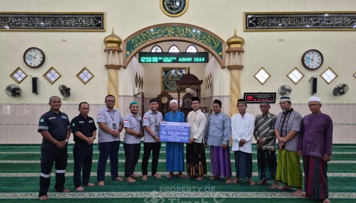 PT TIMAH Bantu Tingkatkan Fasilitas Masjid Agung Darussalam, Dukung Kenyamanan Jamaah Beribadah