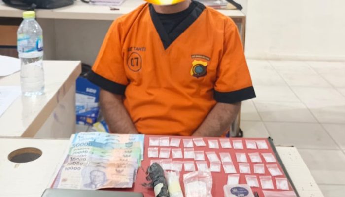 Polresta Pangkalpinang Ringkus Pengedar Sabu di Pangkalbalam, Amankan 34 Paket Siap Edar