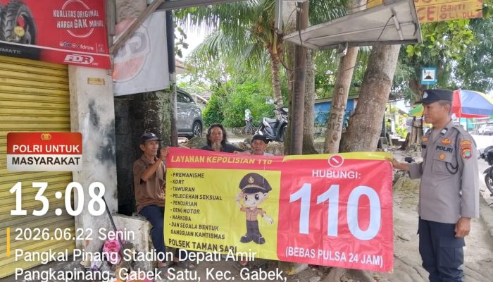 Patroli Dialogis Polsek Taman Sari, Antisipasi Geng Motor dan Premanisme di Pangkalpinang