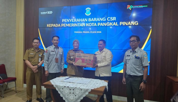 Pemkot Pangkalpinang Terima Bantuan CSR Dua Unit Mesin Chainsaw dari PT MMS