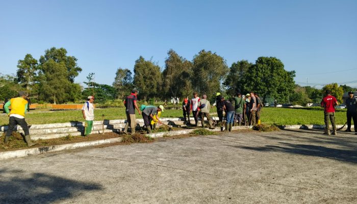 Gotong Royong Akbar, Pemkot Pangkalpinang Mulai Penataan Taman Mandara Jadi Ruang Publik