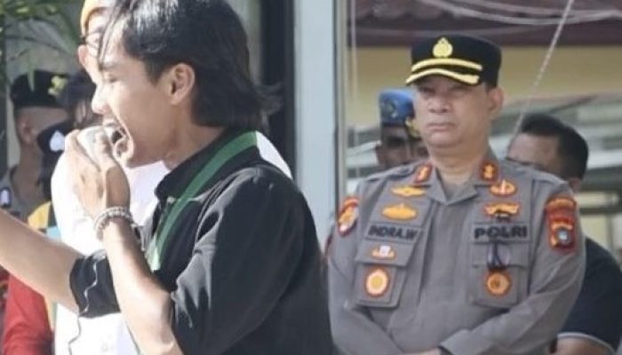 Polresta Pangkalpinang Kawal Aksi Damai HMI Babel Raya di DPRD Babel, Berlangsung Aman dan Kondusif