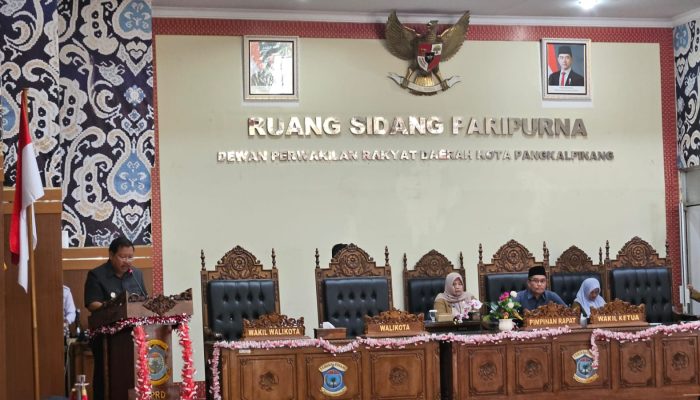 Wali Kota Pangkalpinang Sampaikan Raperda Pertanggungjawaban APBD 2025, Raih WTP Kesembilan Berturut-turut
