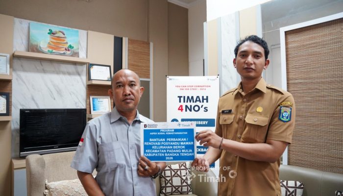 PT TIMAH Renovasi Posyandu Desa Berok, Tingkatkan Kenyamanan Layanan Kesehatan Masyarakat