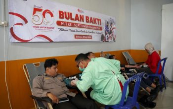 Warga Belinyu Ramai-ramai Berdonor, 138 Kantong Darah Terkumpul dalam Bulan Bakti HUT ke-50 PT TIMAH