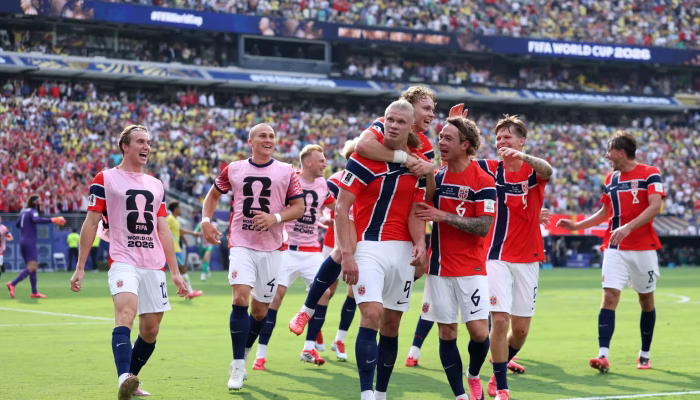 Haaland Antar Norwegia Singkirkan Brasil, Inggris Selamat dari Perlawanan Meksiko