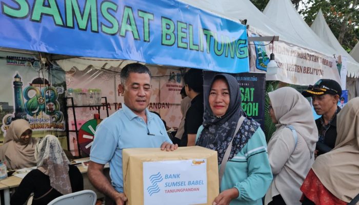 Spin Doorprize Dongkrak Pembayaran Pajak, Samsat Tanjungpandan Diserbu Pengunjung Belitung Expo 2026