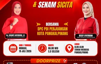 Gratis! Warga Pangkalpinang Diajak Jogging dan Senam SICITA, Doorprize Menanti