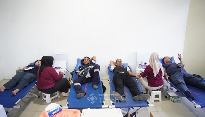 Donor Darah Warnai Bulan Bakti HUT ke-50 PT TIMAH di Bangka Tengah, Bantu Penuhi Kebutuhan Darah