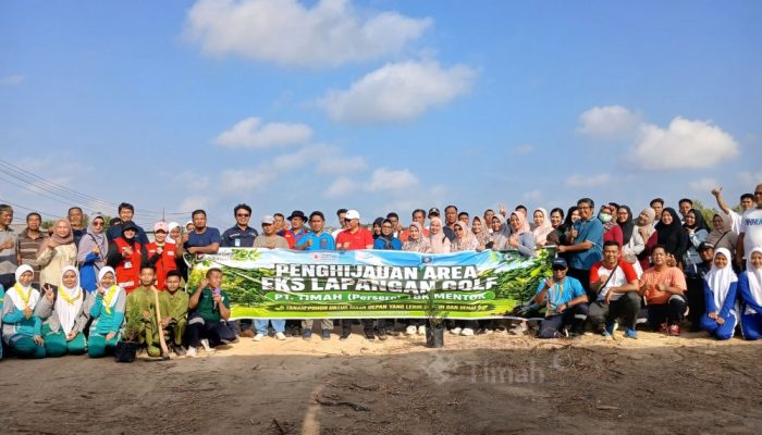 PT TIMAH Gandeng Masyarakat Bangka Barat Hijaukan Eks Lapangan Golf, Pelawan hingga Beringin Mulai Ditanam