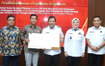 Pemkot Pangkalpinang dan PLN UP3 Bangka Perkuat Sinergi Melalui Penandatanganan Perjanjian Kerja Sama Pemungutan PBJT Tenaga Listrik