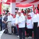 Gubernur Babel Buka Pawai HUT ke-81 RI, 108 Peserta Tampil, TP PKK Babel Bagikan Ratusan Telur Rebus