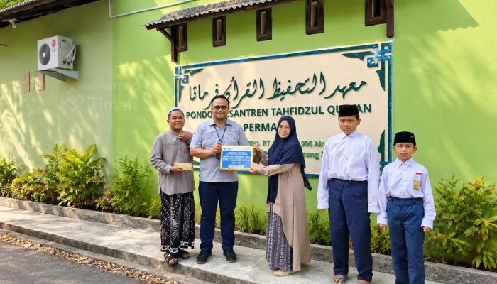 Perkuat Pendidikan Keagamaan, PT TIMAH Bantu Sarana Belajar Pesantren  Tahfizhul Qur’an Permata Belitung