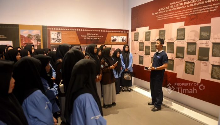 Museum Timah Indonesia  Pangkalpinang Jadi Ruang Belajar Siswa, Teknologi Kapal Isap Tarik Perhatian Pelajar Teknik Alat Berat