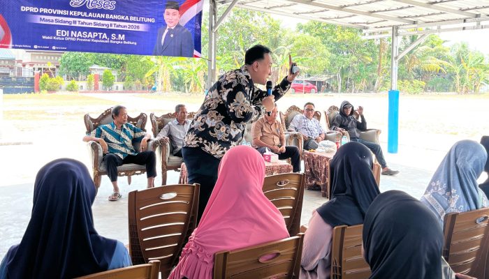 Edi Nasapta Serap Aspirasi Warga Air Raya, Jalan Desa hingga Pendalaman Sungai Jadi Sorotan