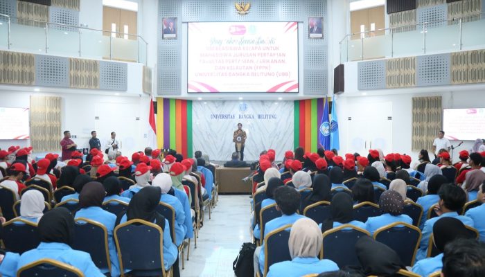 100 Mahasiswa Pertanian UBB Terima Beasiswa Yayasan JHL Merah Putih Kasih