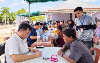 PT TIMAH Hadirkan Layanan Kesehatan Gratis, 109 Warga Air Rayak Dapat Pemeriksaan
