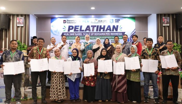 Dekranasda Babel Gandeng PLN dan Pos Indonesia, Perkuat Rantai Pasok dan Akses Pasar UMKM