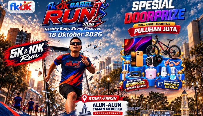 FKIJK Babel Run 2026 Digelar 18 Oktober, Padukan Olahraga dan Literasi Keuangan